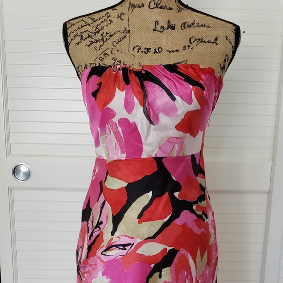 Like New Banana Republic Strapless Floral Dress-Local Pickup Offer Vancouver WA - Picture 1 of 8